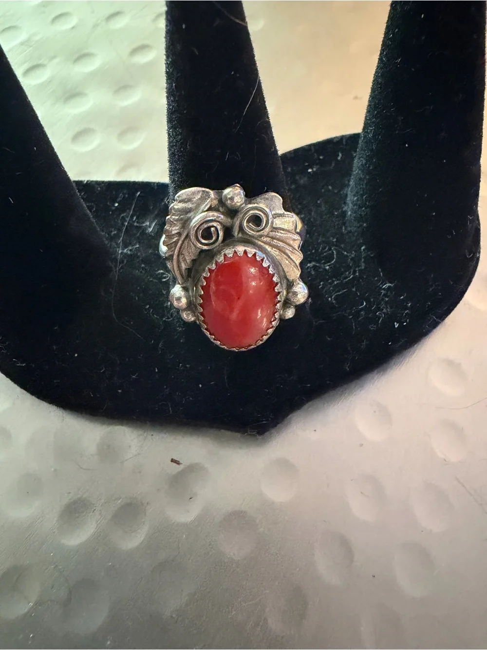Southwest Red Oval stone Statement Ring